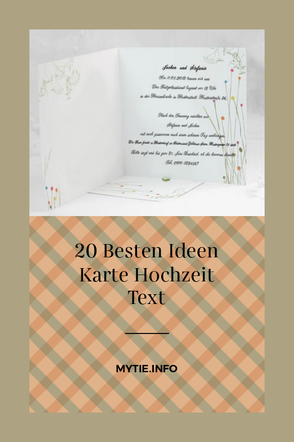 20 Besten Ideen Karte Hochzeit Text